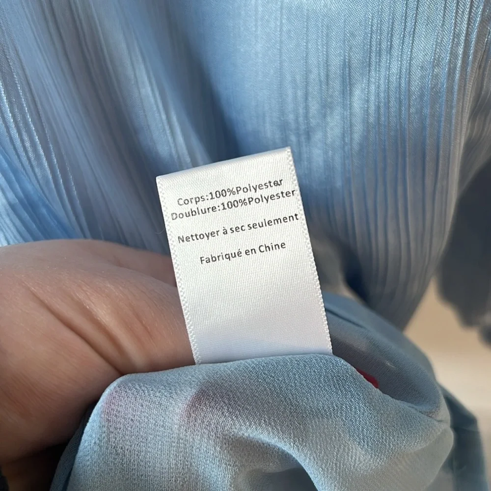 SOLD ASTR The Label Long Sleeve Satin Mini Dress - Picture 9 of 9